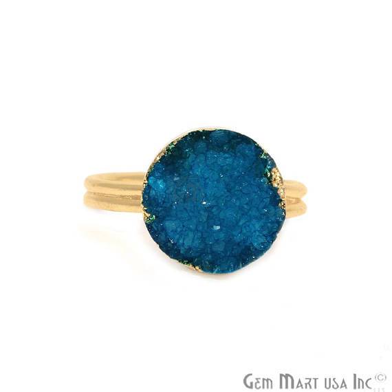Gold Plated Light Blue...
