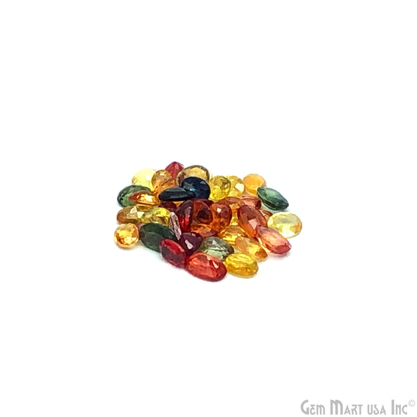 Multi Sapphire Oval Gemstone,...