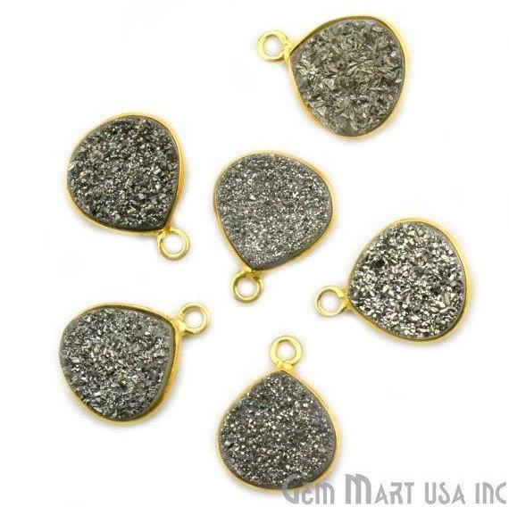 druzy connector beads, druzy connector