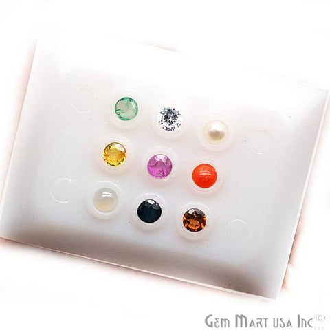 Navaratna loose Stone, Multicolor Loose Gemstones, 9 Astrological Gems, Navaratna Birthstones (NVRT-60009) - GemMartUSA