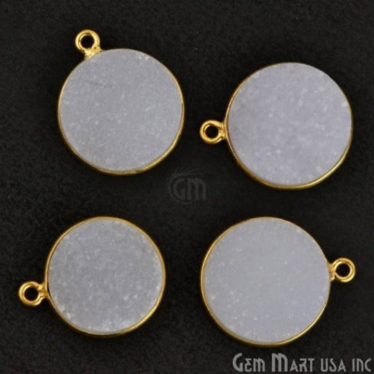 White Color Druzy Round...