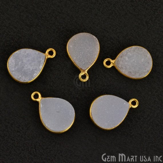 White Color Druzy 10x12mm...
