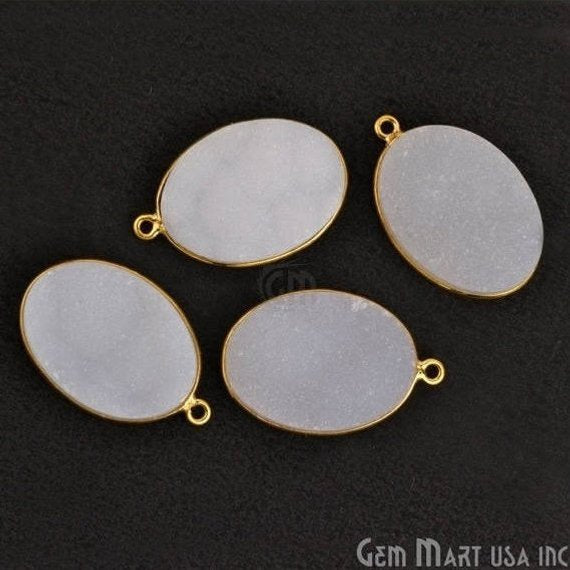 White Color Druzy 15x20mm...