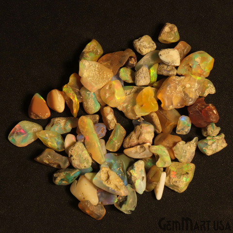 100cts Lot AAA Quality Ethiopian Opal, Mix Shape loose gemstone for Making jewelry