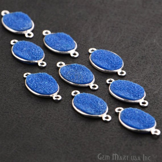 Synthetic Faux Druzy 10x14mm...
