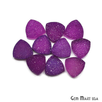 Color Druzy Cabochon 12mm Trillion Loose Druzy (Pick Your Color) - GemMartUSA