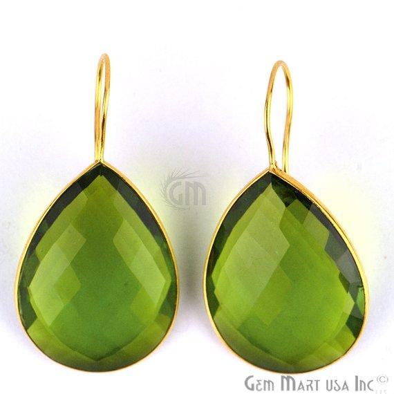 Peridot Bezel Pears shape...