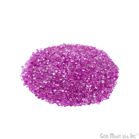 Pink Sapphire Round Gemstone, 2.5mm, 1 Carats, 100% Natural Faceted Loose Gems, September Birthstone