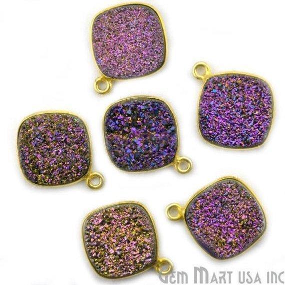 druzy connector beads, druzy connector