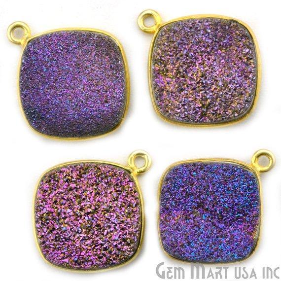 druzy connector beads, druzy connector