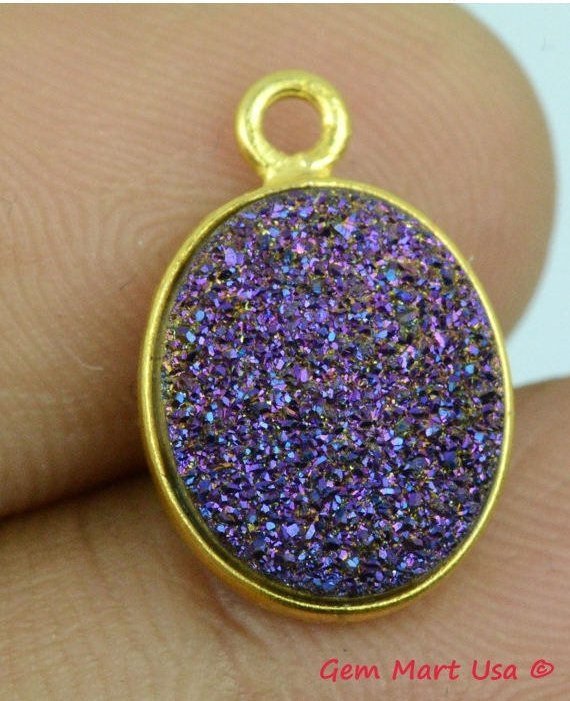 druzy connector beads, druzy connector