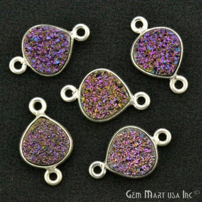 druzy connector beads, druzy connector