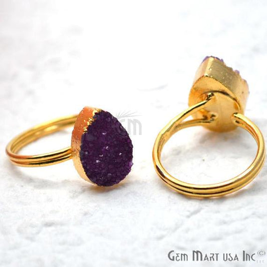 Druzy Rings, druzy stone, druzy stone wholesale, Gold Plated Druzy