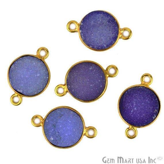 druzy connector beads, druzy connector