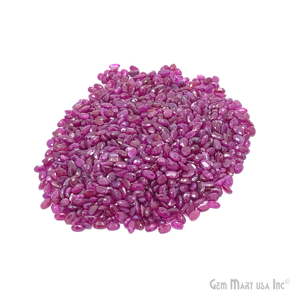 Ruby Oval Gemstone, 5x3mm,...