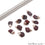 Rough Ruby 22x15mm Single Bail Rose Gold Electroplated Gemstone Connector - GemMartUSA