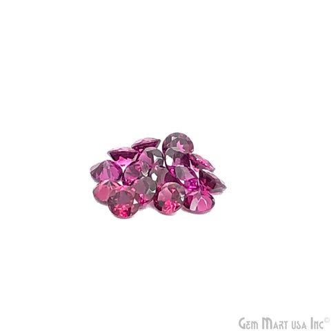 10 Carat Natural Rhodolite Round Shape Loose Gemstone Lot| AAA-Quality Rhodolite Round Shape Faceted Cut Wholesale Lot