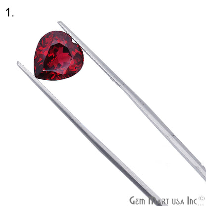 Rhodolite Garnet, Pear & Heart Shape, Loose Gemstone, January Birthstones (RH-0113-0118) - GemMartUSA