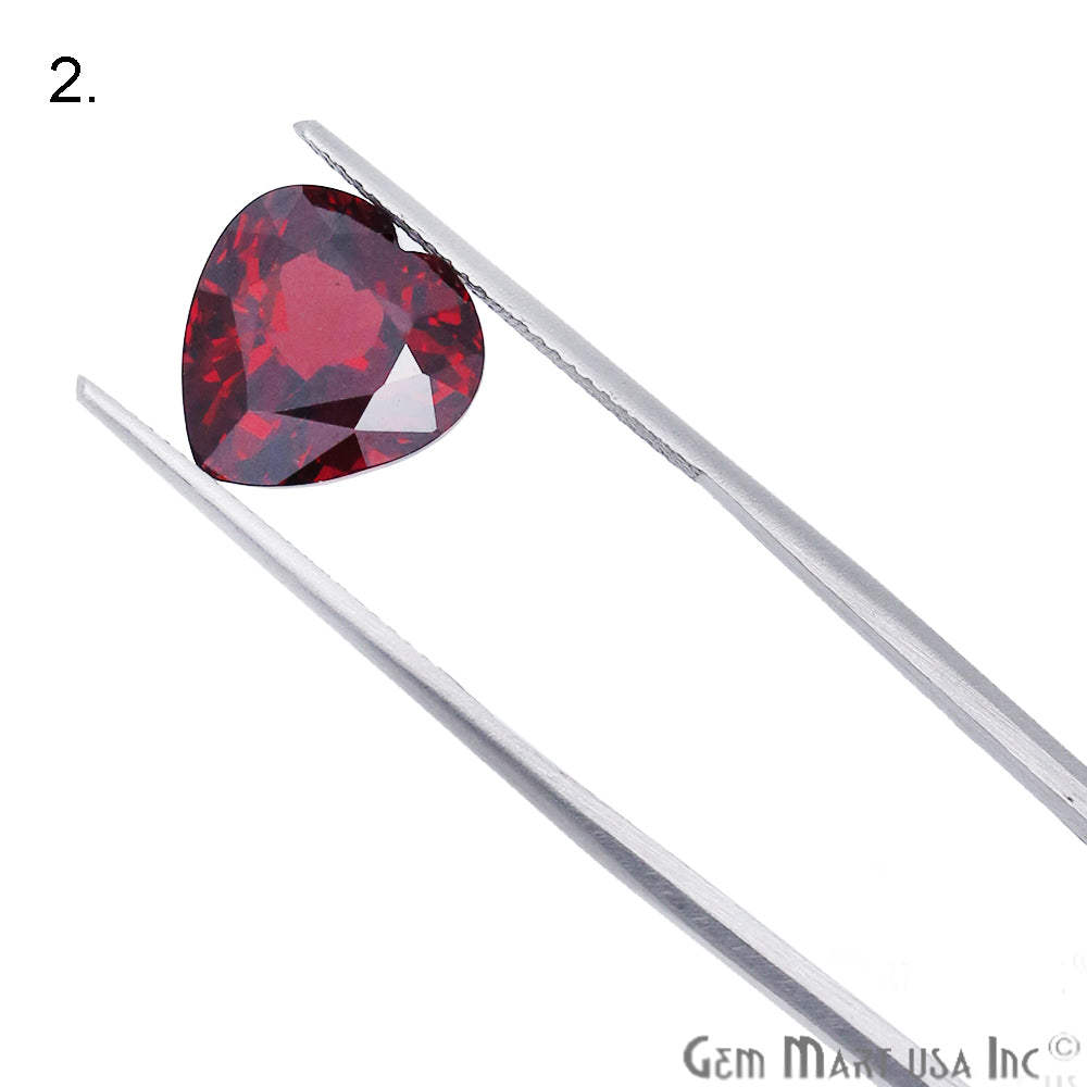 Rhodolite Garnet, Pear & Heart Shape, Loose Gemstone, January Birthstones (RH-0113-0118) - GemMartUSA