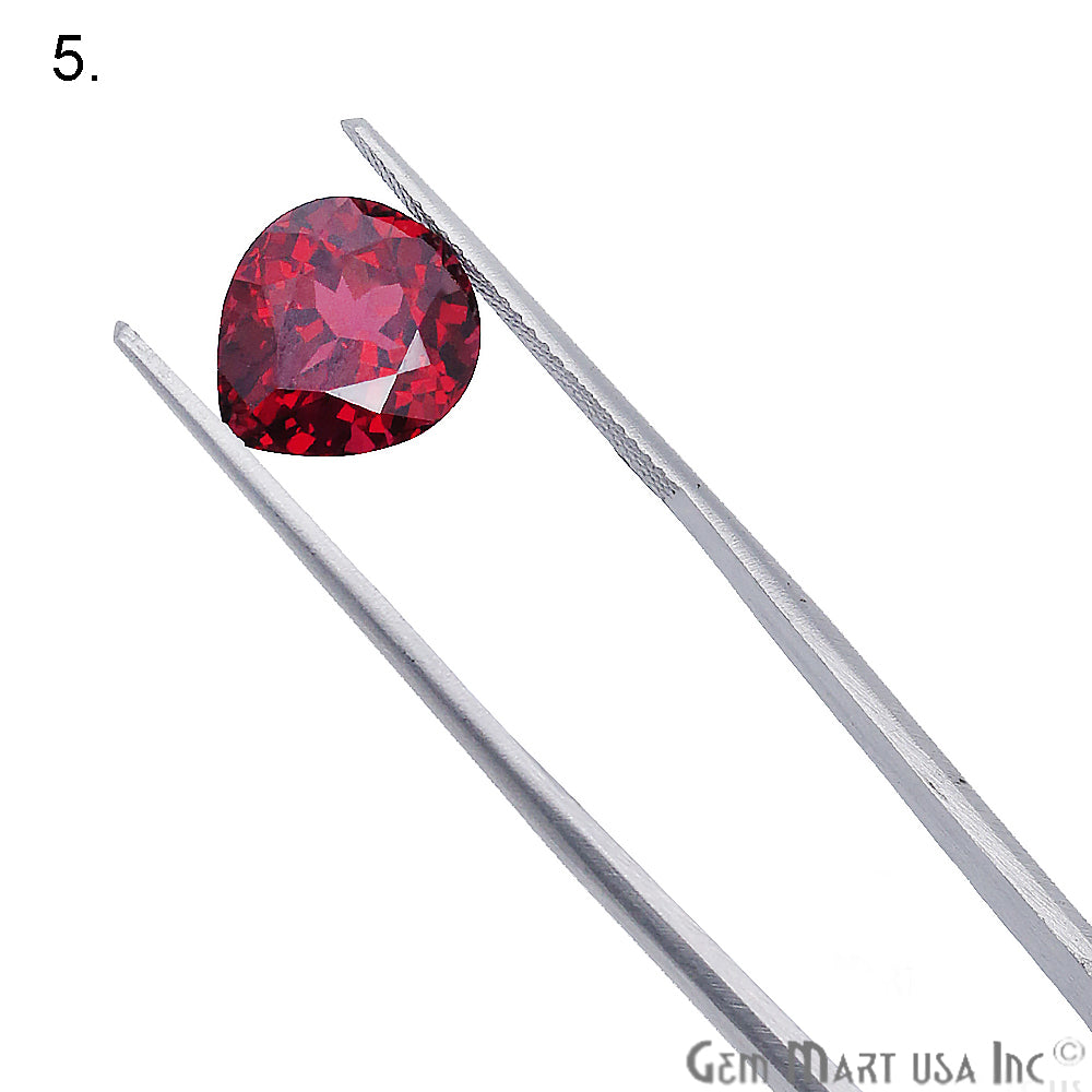 Rhodolite Garnet, Pear & Heart Shape, Loose Gemstone, January Birthstones (RH-0113-0118) - GemMartUSA