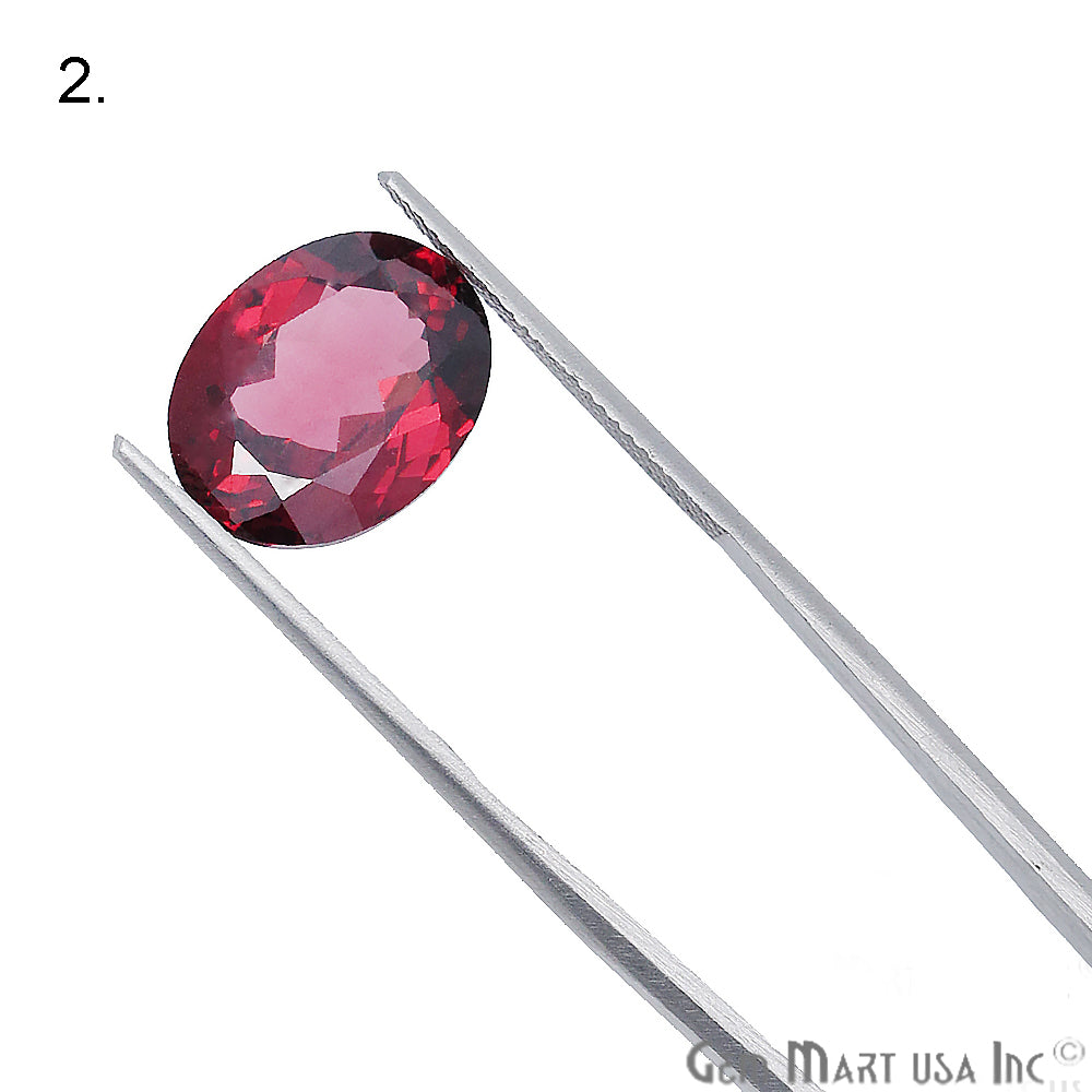 Rhodolite Garnet, Oval Gemstone, Loose Gemstone, January Birthstones (RH-0125-0130) - GemMartUSA