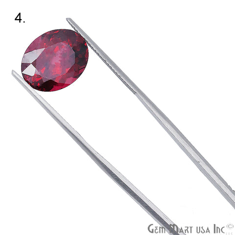 Rhodolite Garnet, Oval Gemstone, Loose Gemstone, January Birthstones (RH-0125-0130) - GemMartUSA