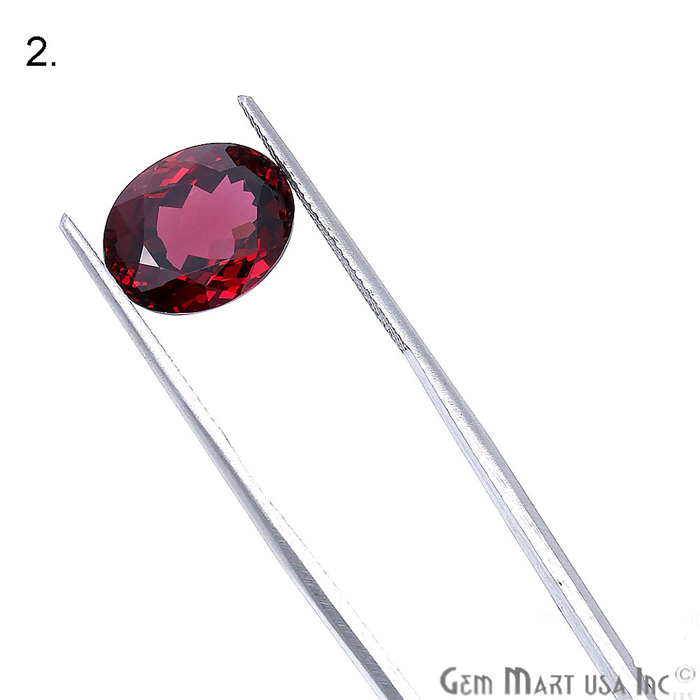 Rhodolite Garnet, Oval Gemstone, Loose Gemstone, January Birthstones (RH-0137-0142) - GemMartUSA
