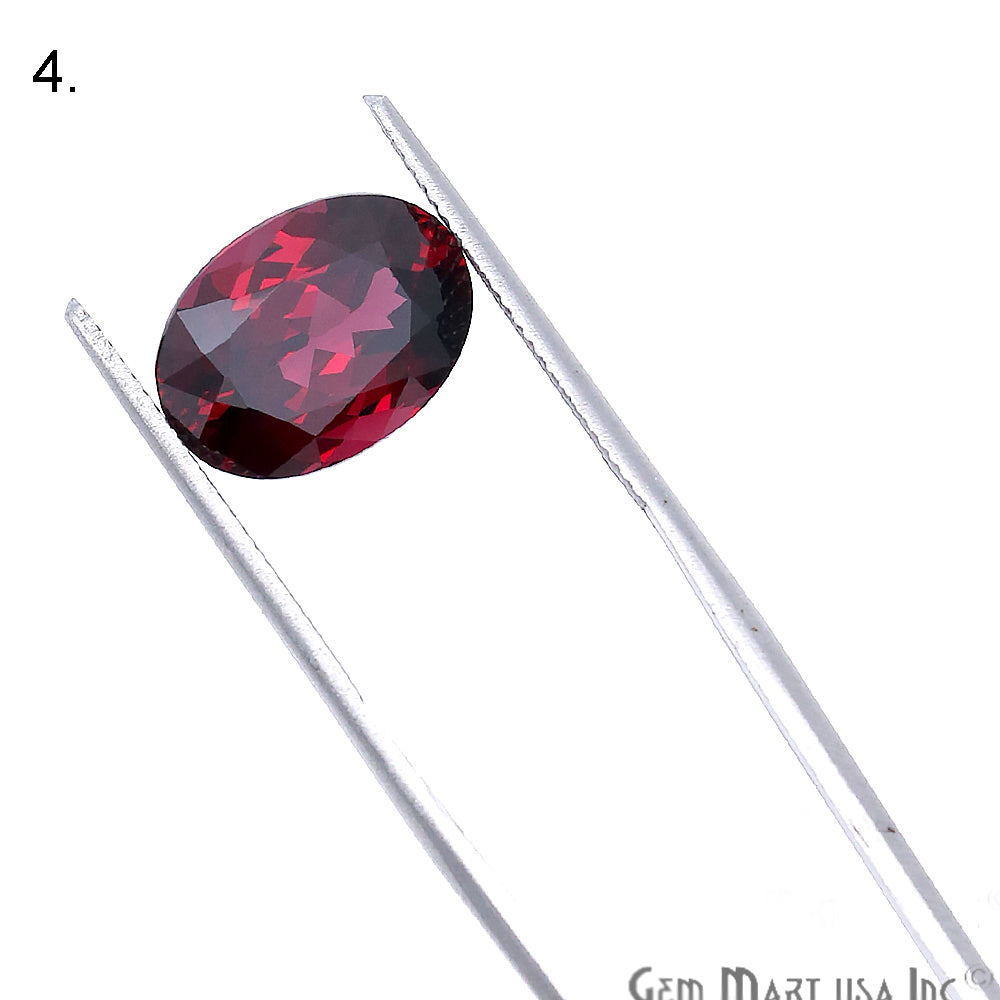 Rhodolite Garnet, Oval Gemstone, Loose Gemstone, January Birthstones (RH-0143-0148) - GemMartUSA