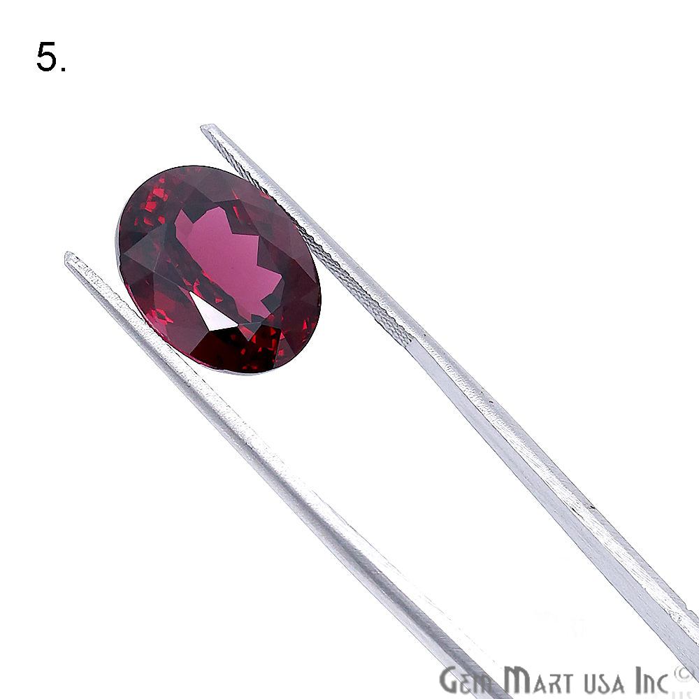 Rhodolite Garnet, Oval Gemstone, Loose Gemstone, January Birthstones (RH-0143-0148) - GemMartUSA