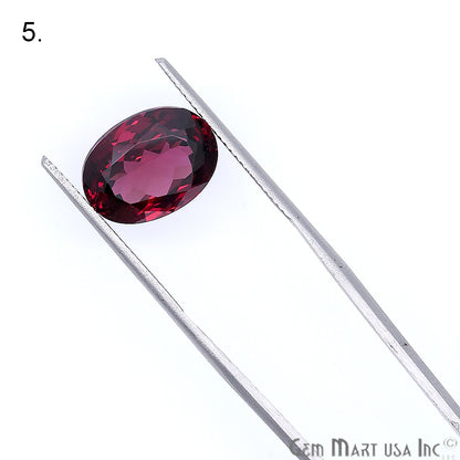 Rhodolite Garnet, Oval Gemstone, Loose Gemstone, January Birthstones (RH-0149-0154) - GemMartUSA