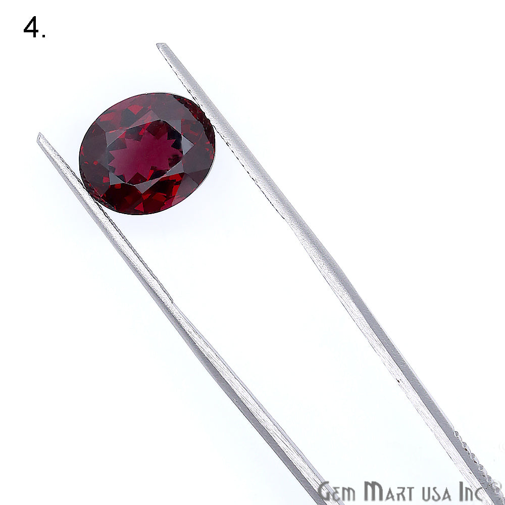 Rhodolite Garnet, Oval Gemstone, Loose Gemstone, January Birthstones (RH-0149-0154) - GemMartUSA