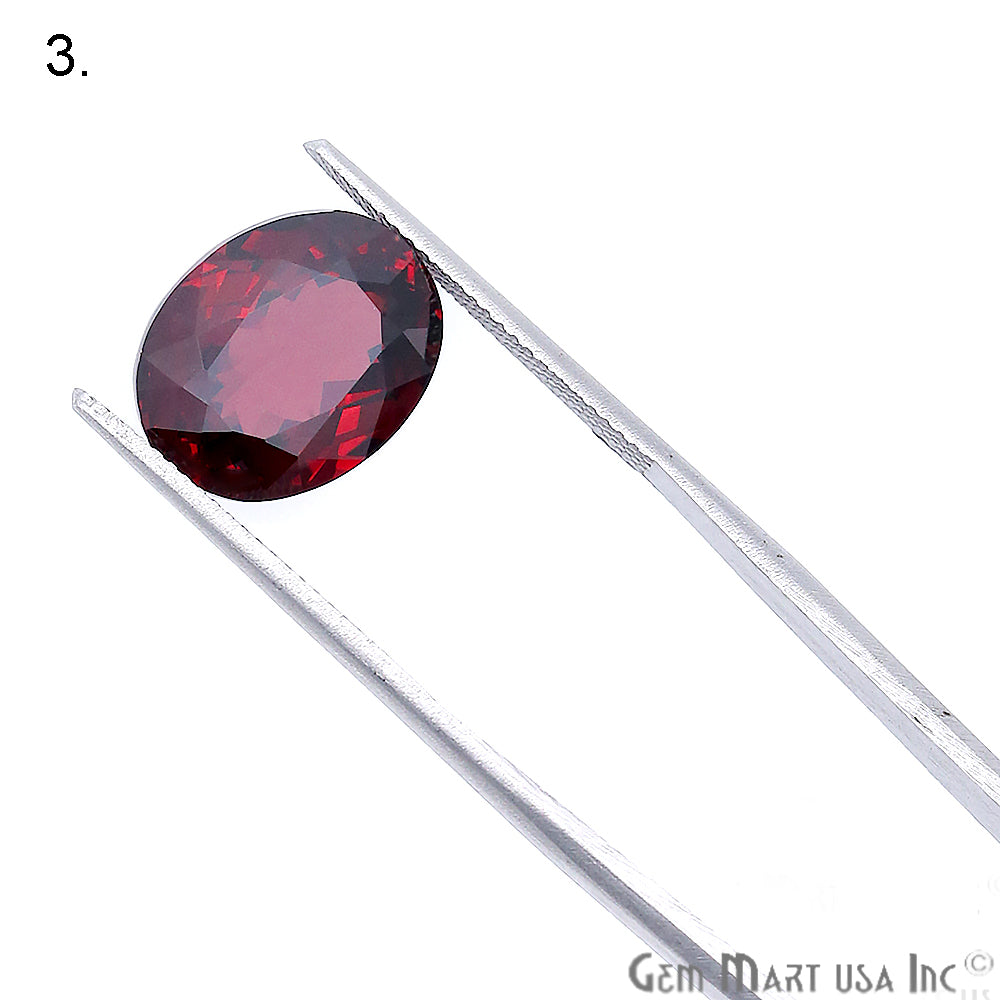 Rhodolite Garnet, Oval Gemstone, Loose Gemstone, January Birthstones (RH-0149-0154) - GemMartUSA