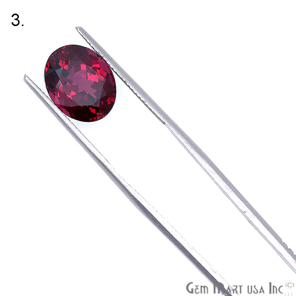 Rhodolite Garnet, Oval Gemstone, Loose Gemstone, January Birthstones (RH-0155-0160) - GemMartUSA