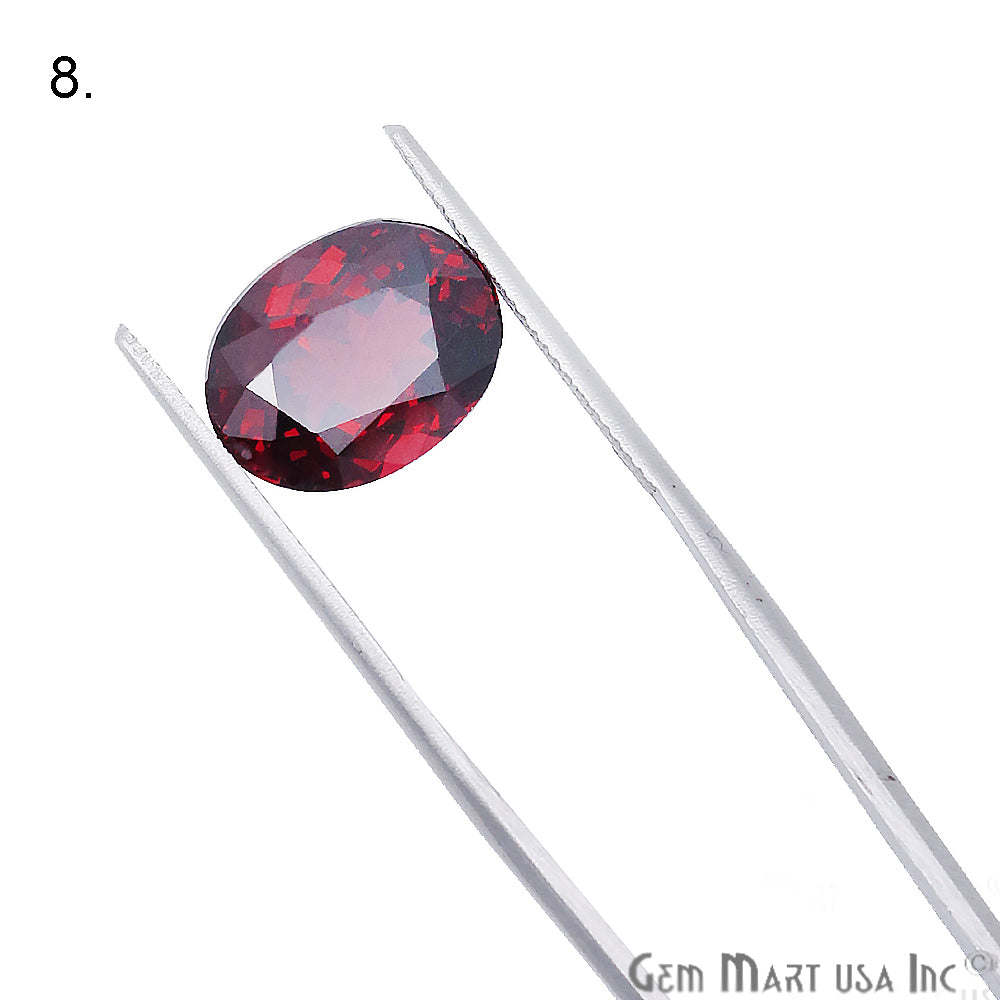 Rhodolite Garnet, Oval Gemstone, Loose Gemstone, January Birthstones (RH-0173-0180) - GemMartUSA