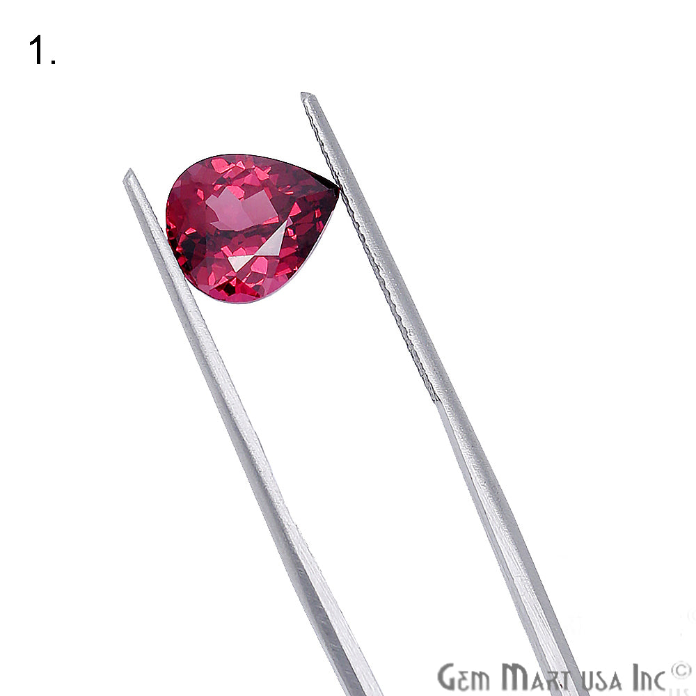 Rhodolite Garnet, Pear Gemstone, Loose Gemstone, January Birthstones (RH-0025-0030) - GemMartUSA