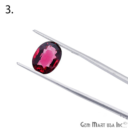 Rhodolite Garnet, Oval Gemstone, Loose Gemstone, January Birthstones (RH-0001-0006) - GemMartUSA