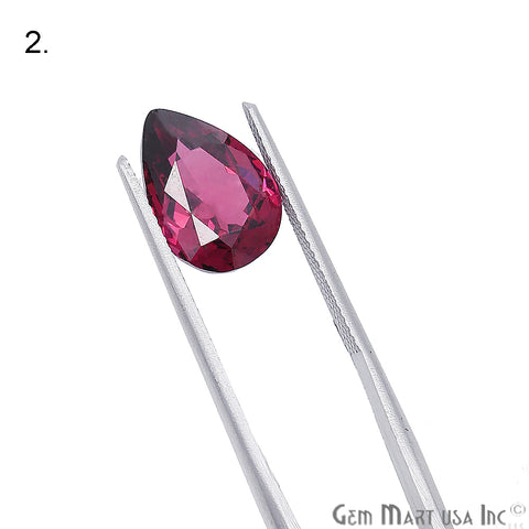 Rhodolite Garnet, Pear Gemstone, Loose Gemstone, January Birthstones (RH-0025-0030) - GemMartUSA