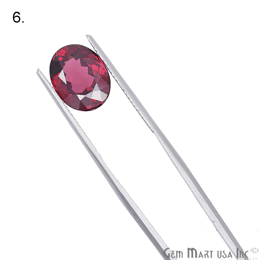 Rhodolite Garnet, Oval Shape, Loose Gemstone, January Birthstones (RH-0049-0054) - GemMartUSA