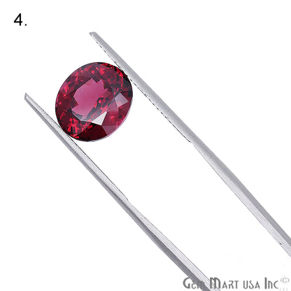 Rhodolite Garnet, Oval Shape, Loose Gemstone, January Birthstones (RH-0049-0054) - GemMartUSA