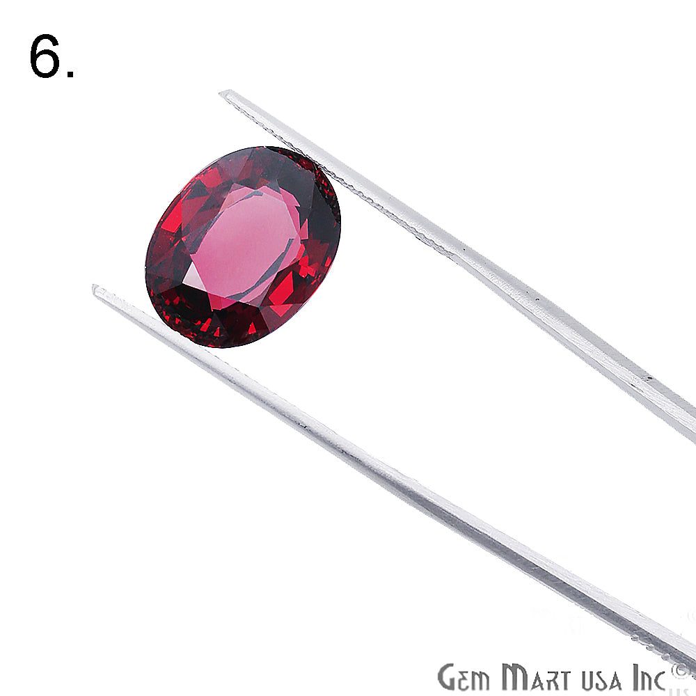 Rhodolite Garnet, Oval Gemstone, Loose Gemstone, January Birthstones (RH-0001-0006) - GemMartUSA