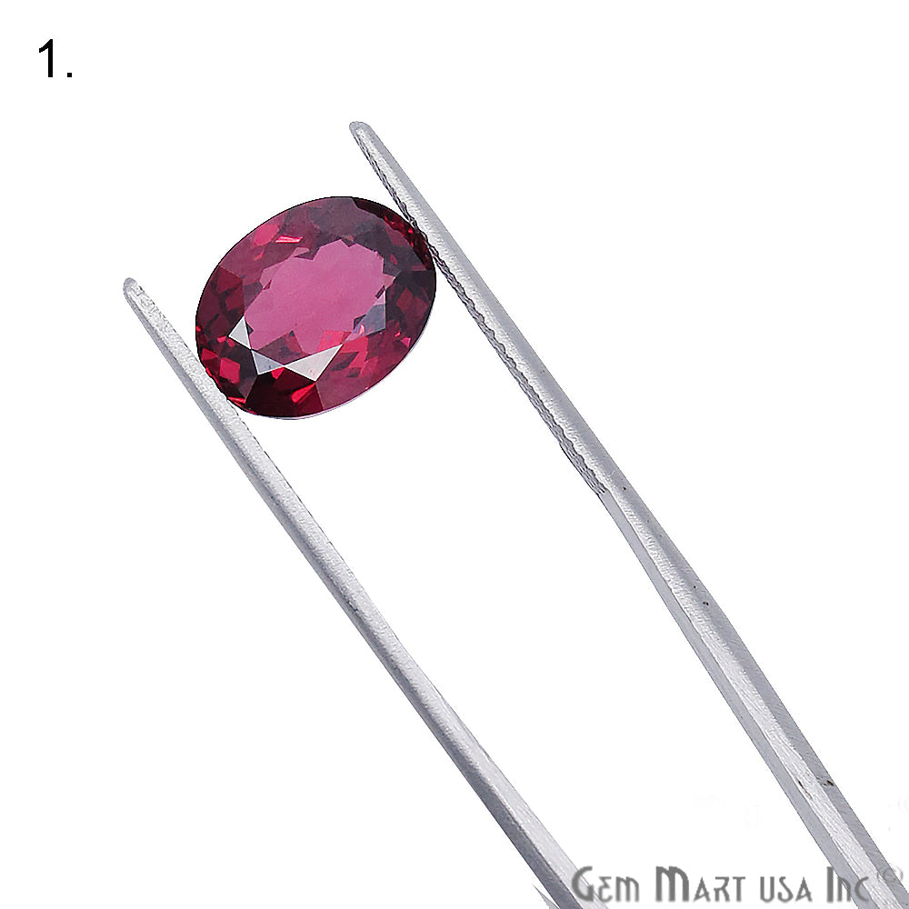 Rhodolite Garnet, Oval Shape, Loose Gemstone, January Birthstones (RH-0061-0066) - GemMartUSA