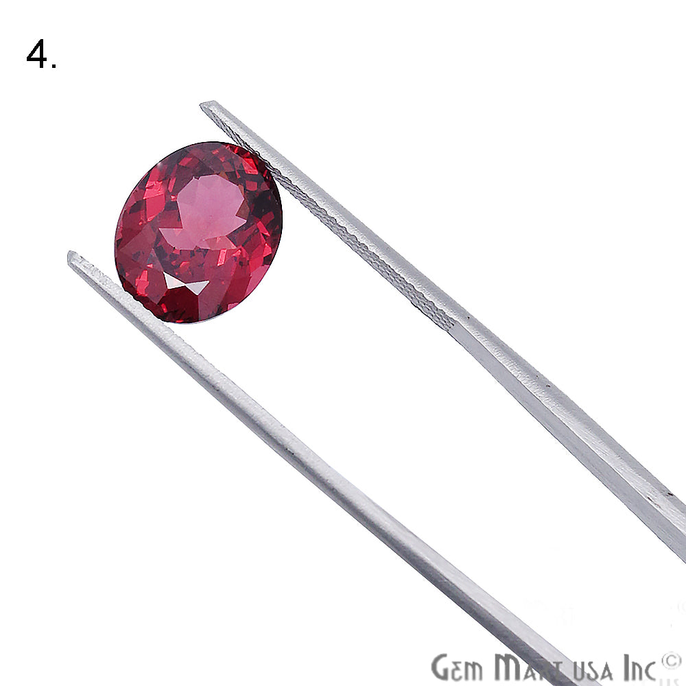 Rhodolite Garnet, Oval Shape, Loose Gemstone, January Birthstones (RH-0061-0066) - GemMartUSA