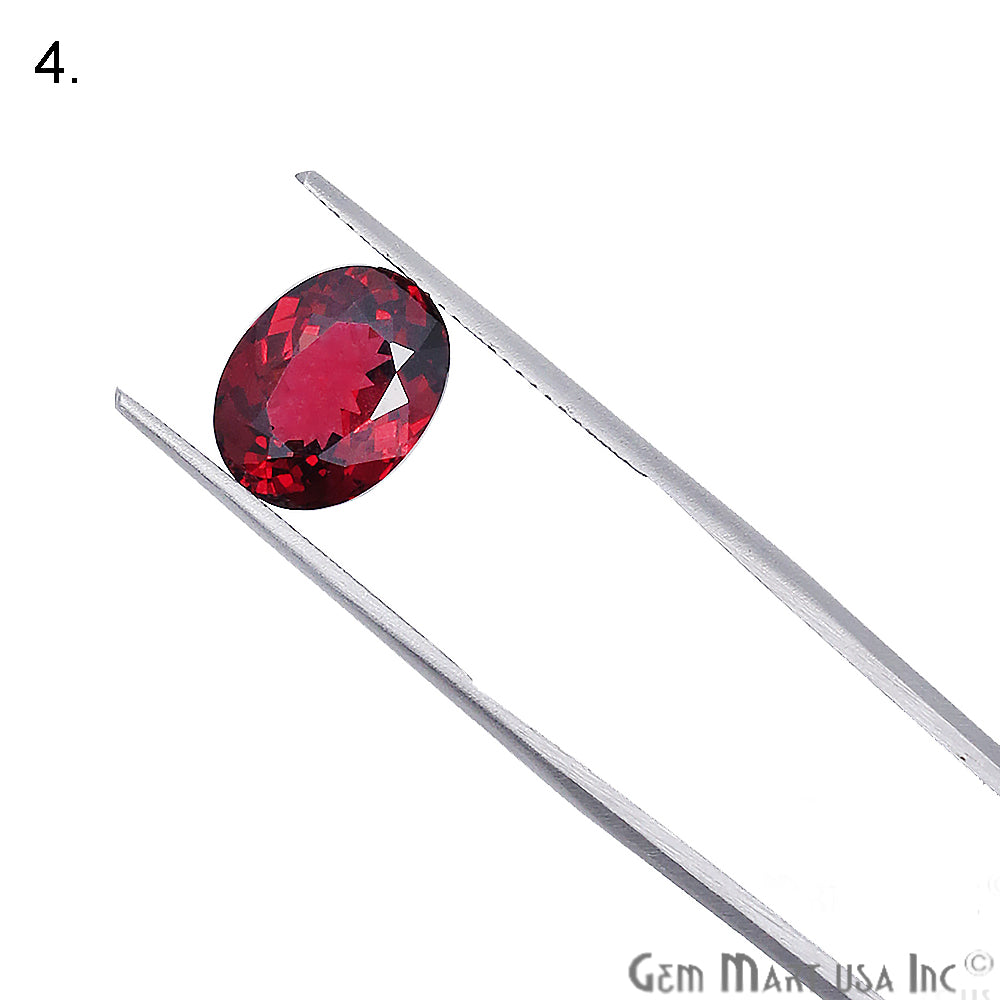 Rhodolite Garnet, Oval Gemstone, Loose Gemstone, January Birthstones (RH-0067-0072) - GemMartUSA