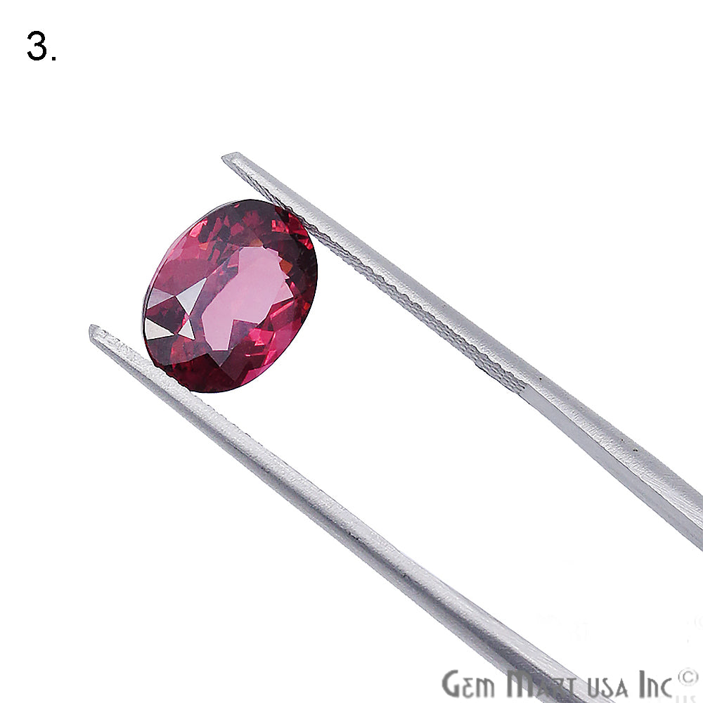 Rhodolite Garnet, Oval Gemstone, Loose Gemstone, January Birthstones (RH-0067-0072) - GemMartUSA