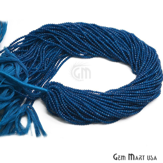 Royal Blue Chalcedony Rondelle...
