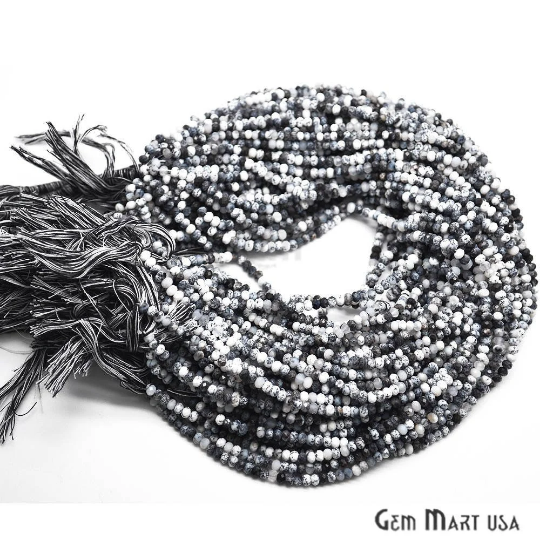 Dendrite Opal Beads 4-5mm 13" Length Rondelle Beads
