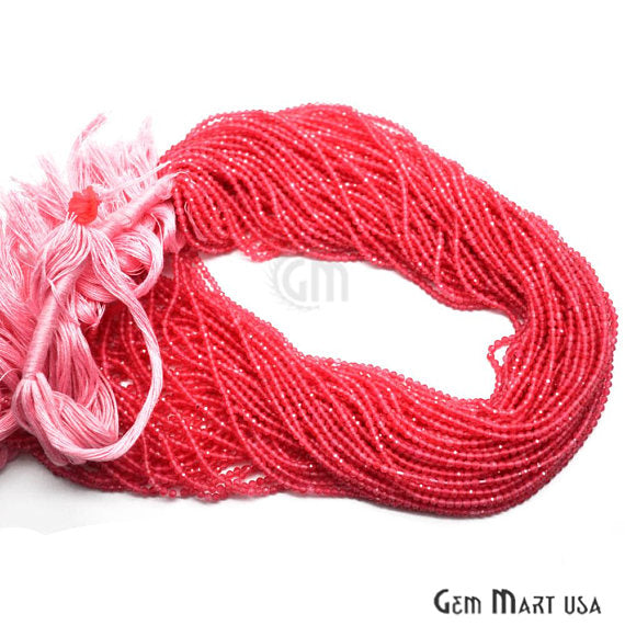 Rondelle Beads, 12-13 Inch Bead Strands, Natural Strung Gemstone, 2-2.5mm, Faceted, GemMartUSA (70000)