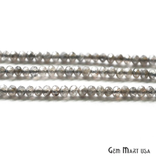 Mystique Labradorite Faceted Gemstones Rondelle Beads, Jewelry Making Supply Beads (RLML-70001) (762718224431)
