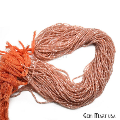 Rondelle Beads, 12-13 Inch Bead Strands, Natural Strung Gemstone, 2-2.5mm, Faceted, GemMartUSA (70000)