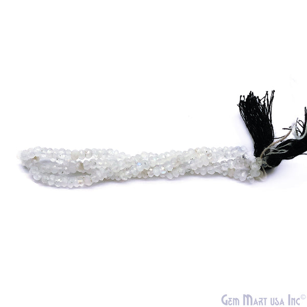 Rainbow Moonstone Rondelle Beads,...